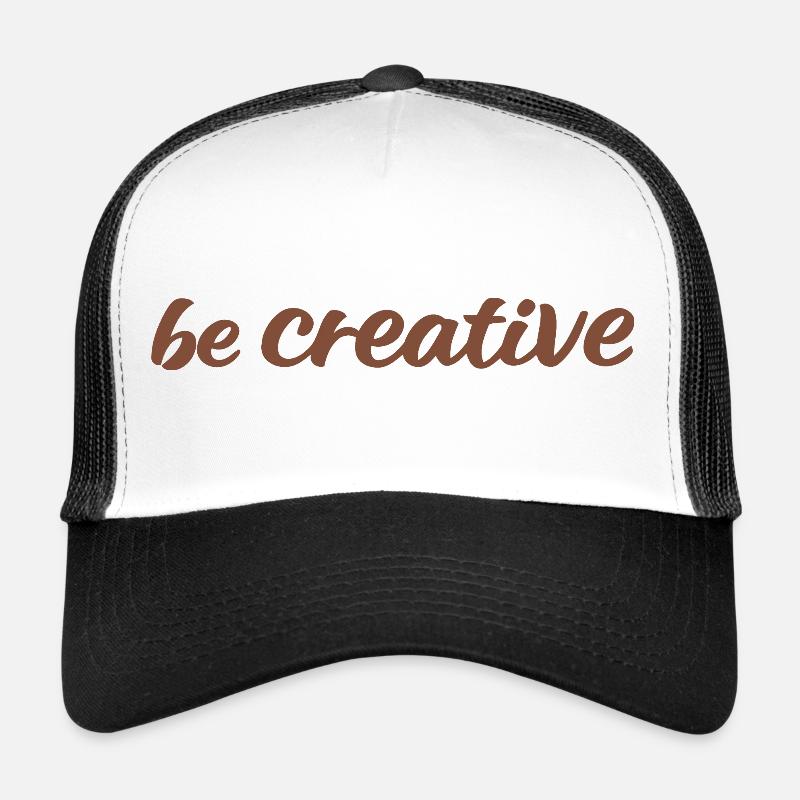 Be Creative Script Marron Casquette trucker 