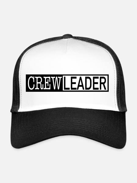 Crew Member - Casquette trucker  - blanc/noir - Devant