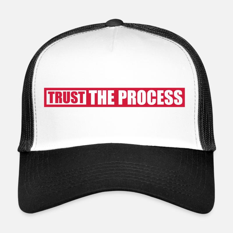 trust the process Zitat Trucker Cap