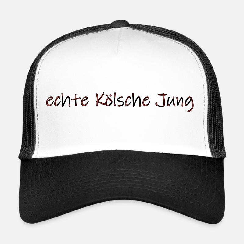 echte Kölsche Jung - Trucker Cap - Weiß/Schwarz
