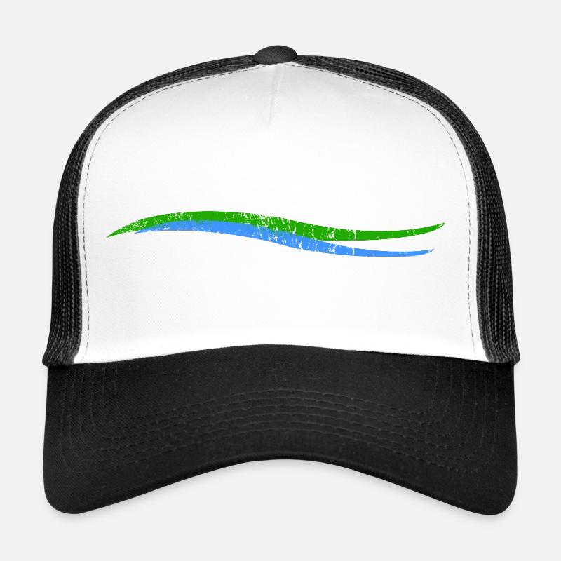 Vagues | Vague | Rivière terrestre Casquette trucker 