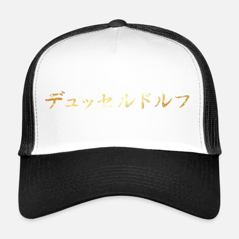 Düsseldorf Japanisch - Trucker Cap - Weiß/Schwarz