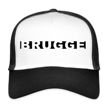 Bruges - Casquette trucker  - blanc/noir - Devant