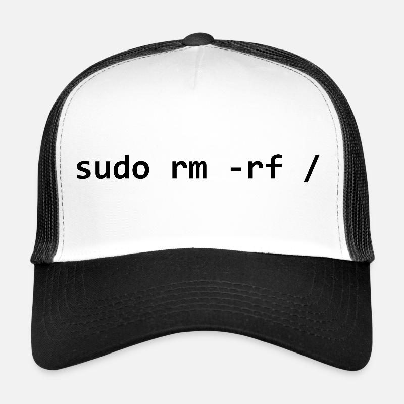 sudo rm rf - Trucker Cap - white/black