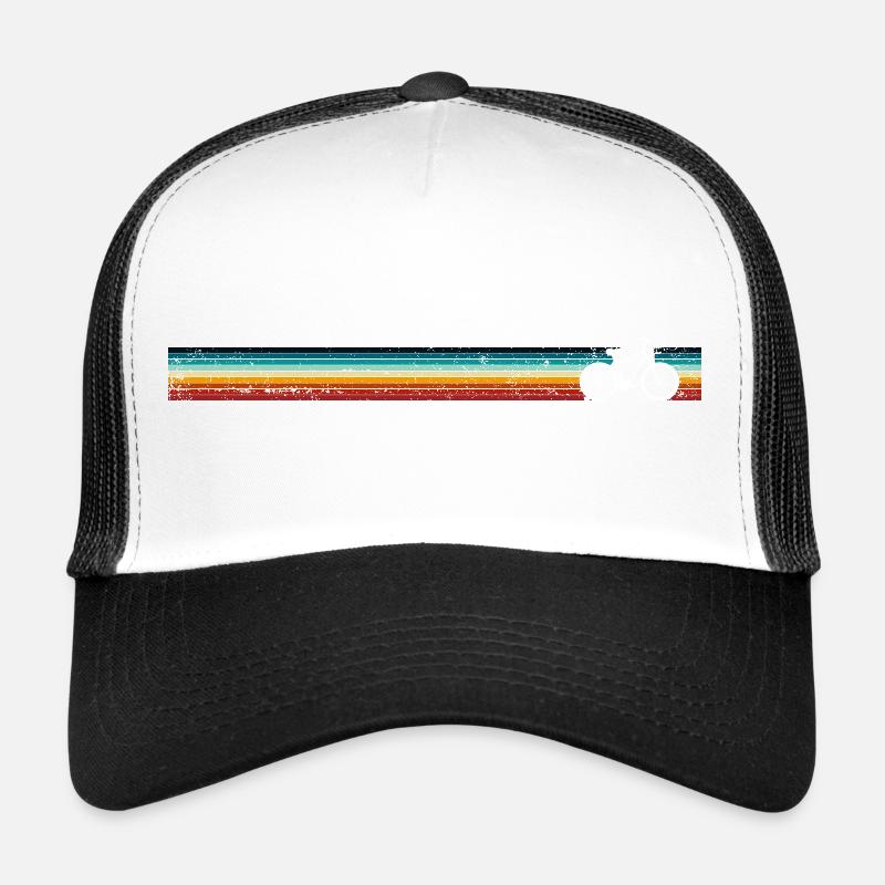 Rayures de vélo rétro Casquette trucker 