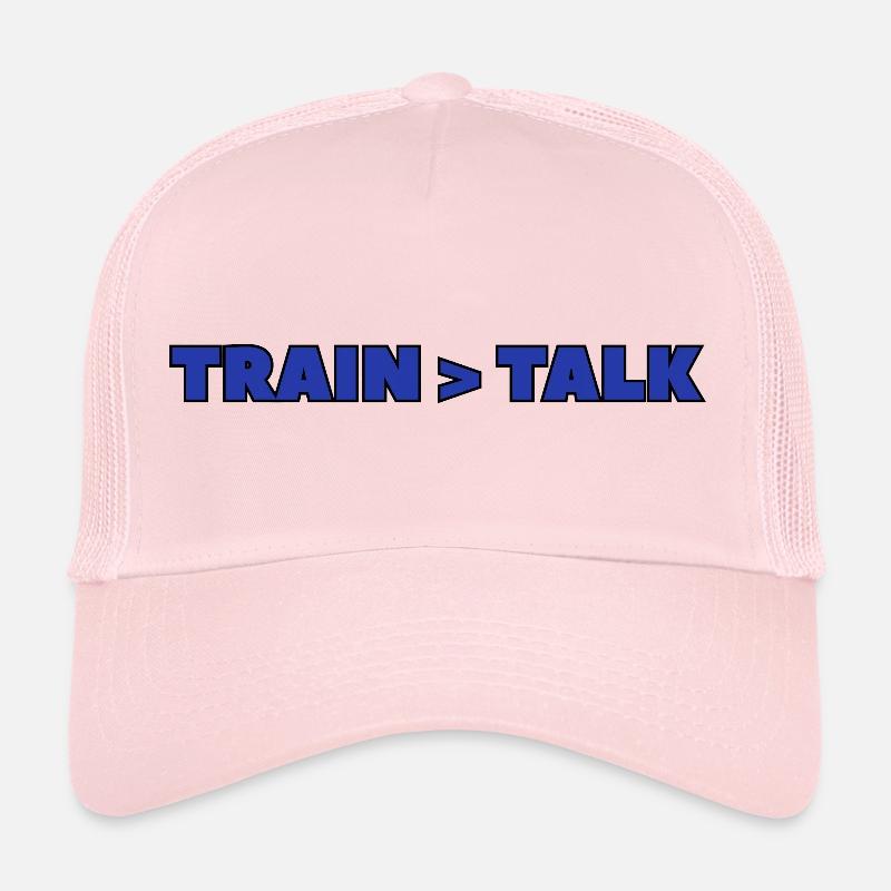Train > Talk – Gym & Fighter Mindset Design Trucker Cap