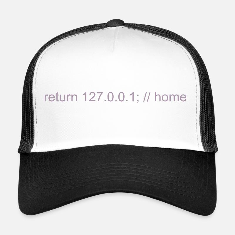 Programmeur Nerd IT Joke Développeur Accueil - Casquette trucker  - blanc/noir