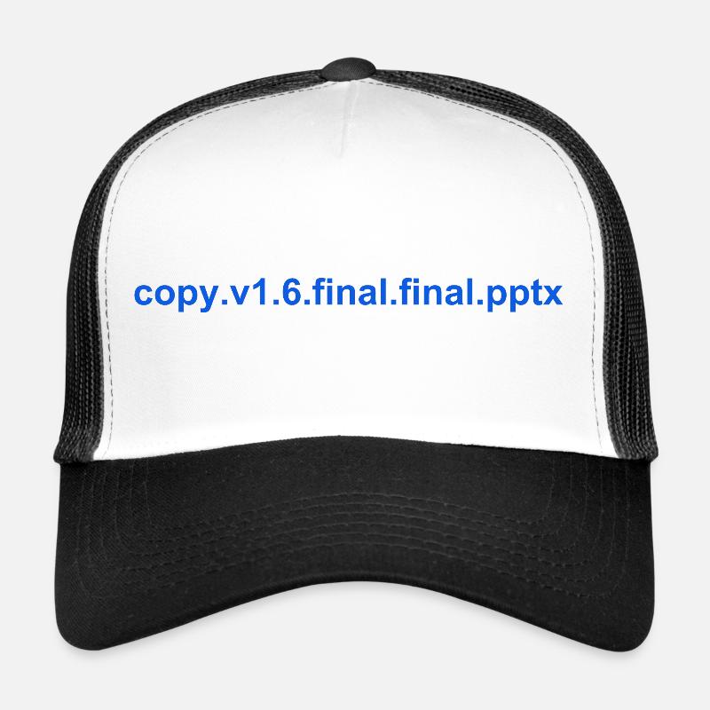 Le PowerPoint final Casquette trucker 