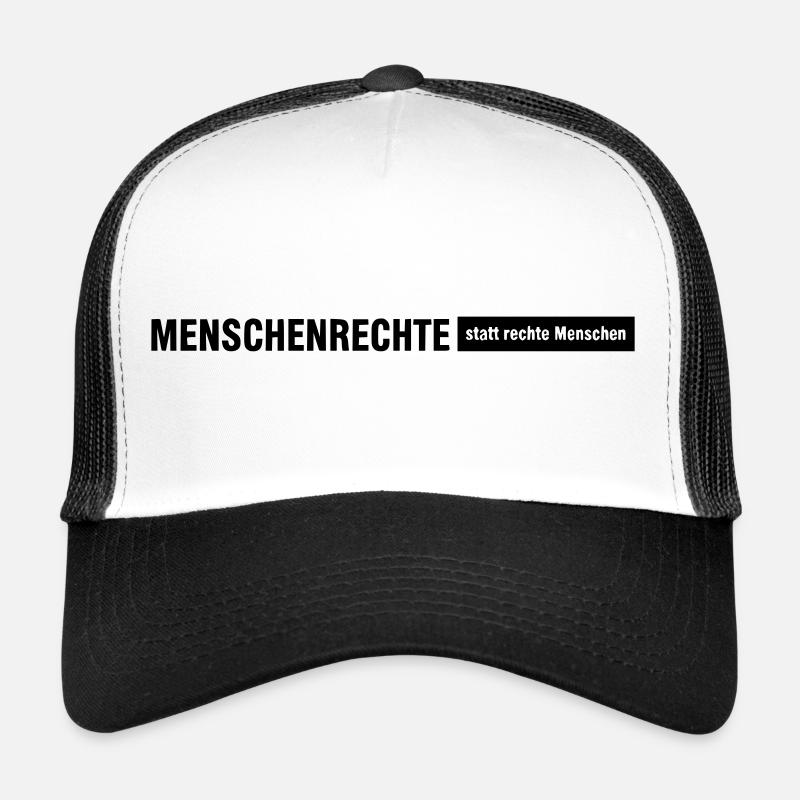 Phrase de la Déclaration des droits de l’homme Casquette trucker 