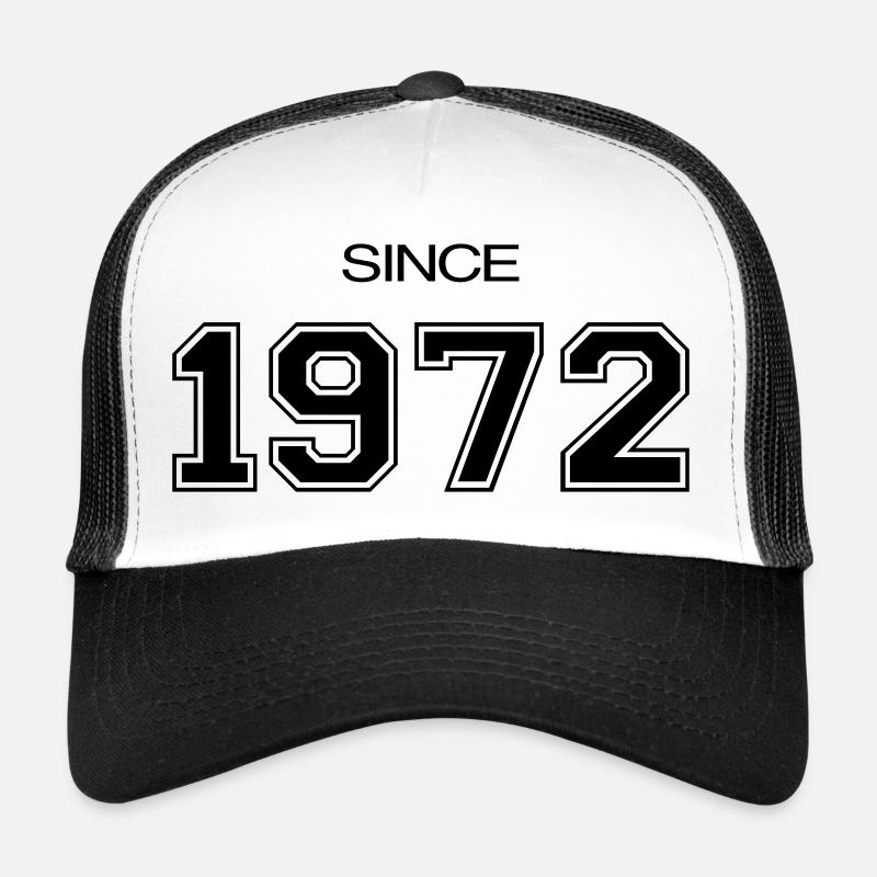 Birthday gift 1972 - Trucker Cap - white/black