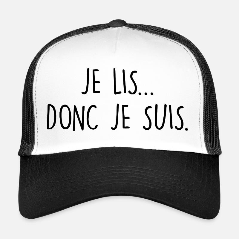 Je lis donc je suis Casquette trucker 