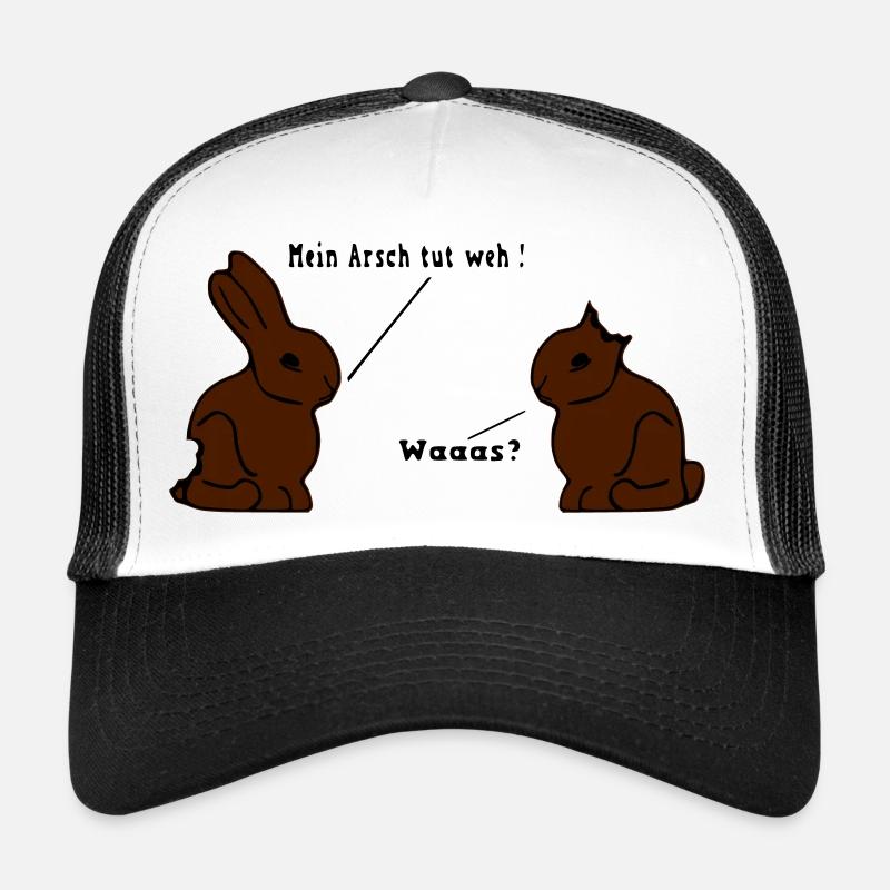 lapins en chocolat Casquette trucker 