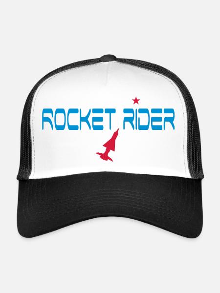 space - Trucker Cap - white/black - Front