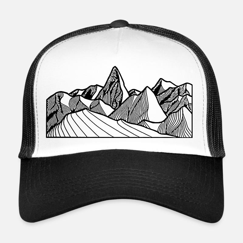 Berge Bergkette Abstract Trucker Cap