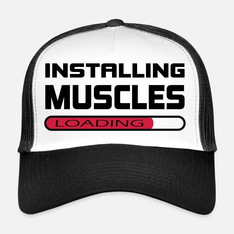 Installer des muscles Installer Muscle Gift - Casquette trucker - blanc/noir