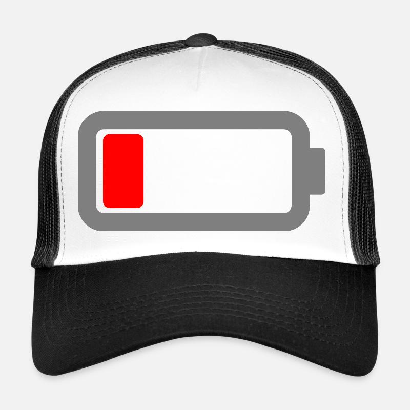 battery empty Trucker Cap