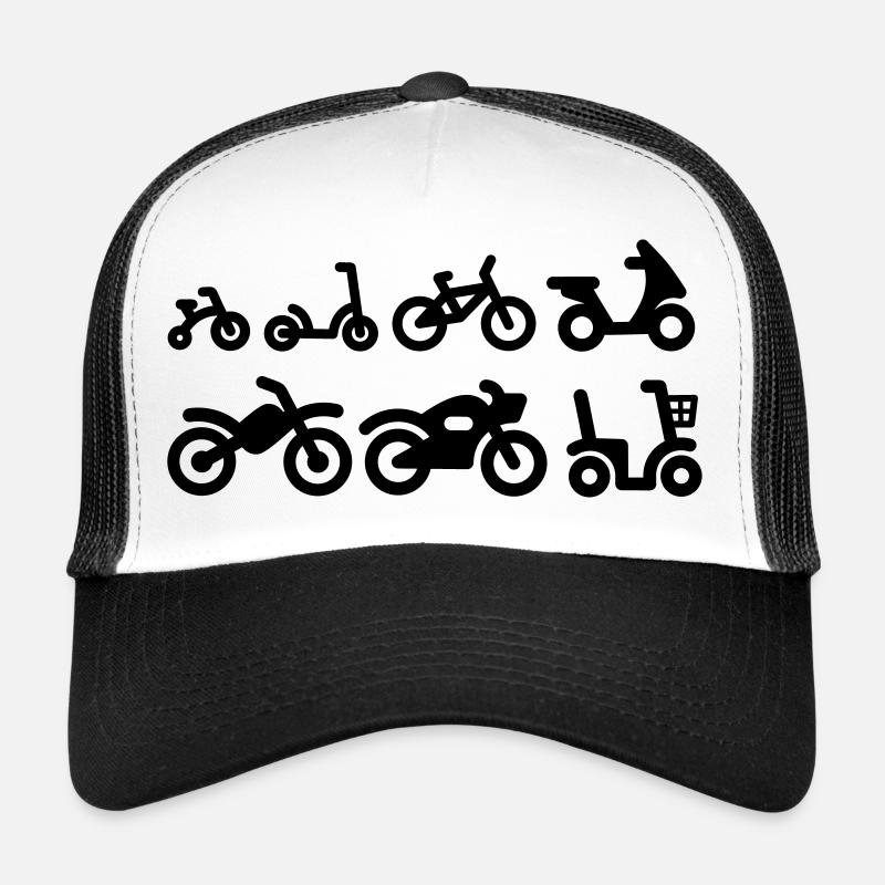 Evolution Motorcycle moto motocross vélo Casquette trucker 