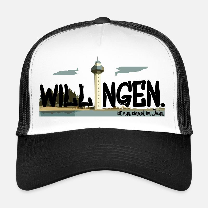 Willingen is only once a year - Trucker Cap - white/black