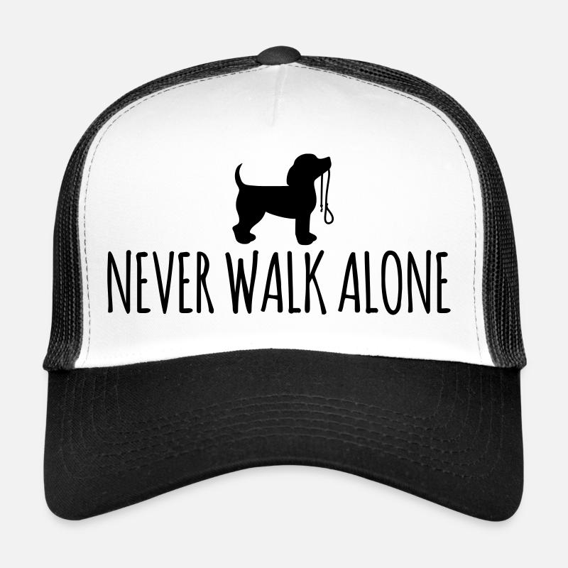 Hund lustig Hundeschule Leine Gassi walk alone Trucker Cap