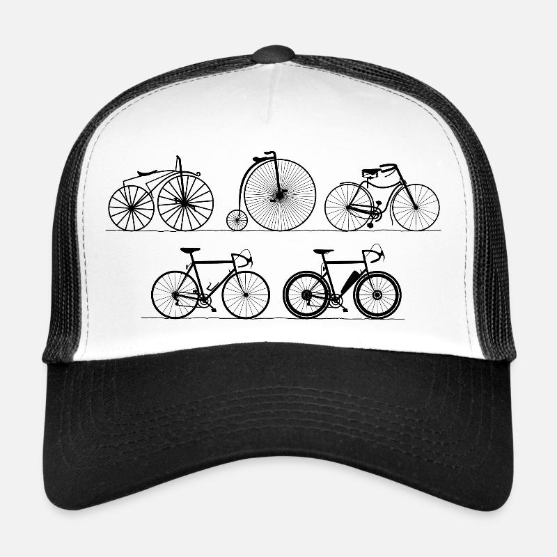 Evolution Vélo - vieux - Histoire - Invention Casquette trucker 
