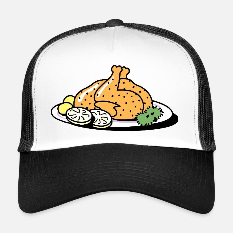 Brathähnchen - Trucker Cap - Weiß/Schwarz