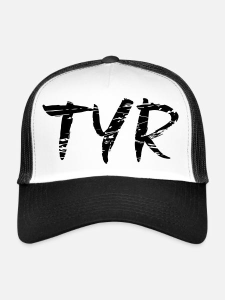 Tyr - Casquette trucker  - blanc/noir - Devant