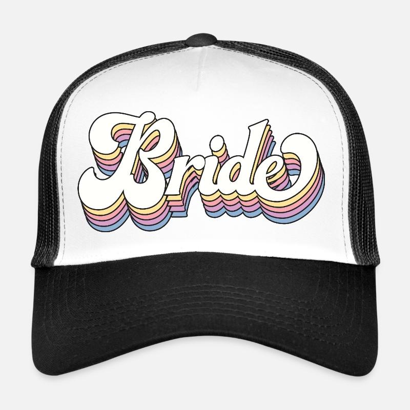 Retro Style Bride - Bachelorette Party Gift Trucker Cap
