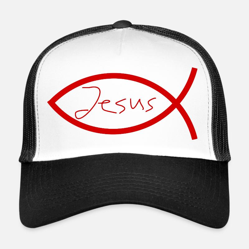 Jesus fish Ichthys fish fish Trucker Cap
