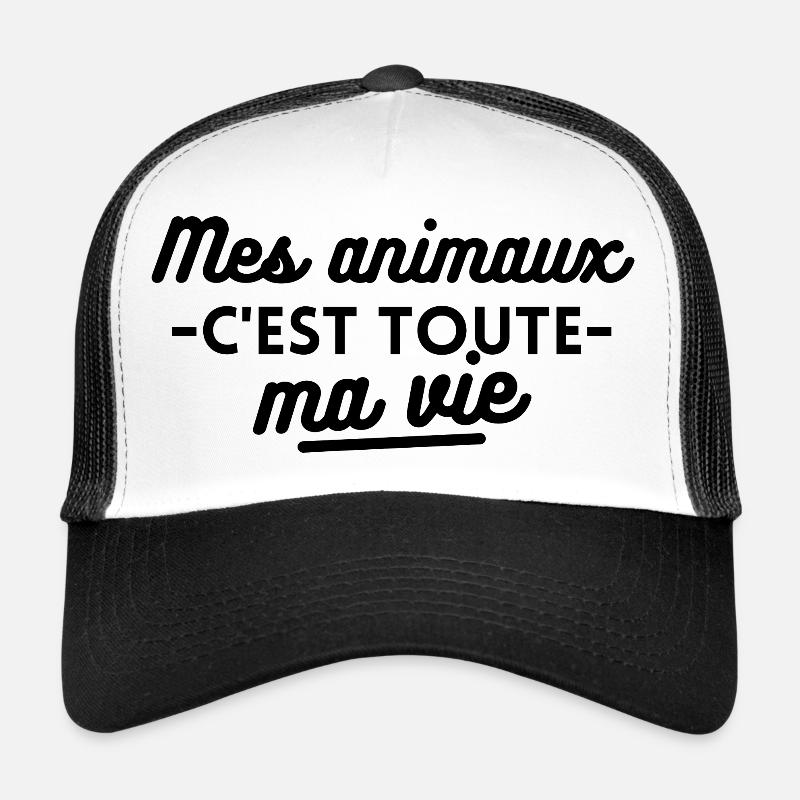 Mes animaux c'est toute ma vie Casquette trucker 