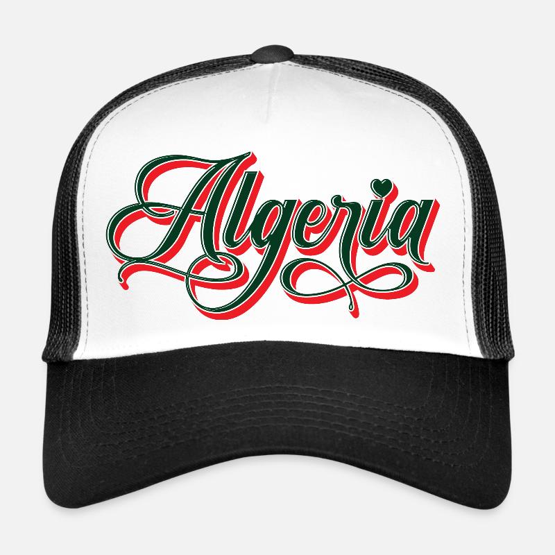 Algeria - Casquette trucker  - blanc/noir