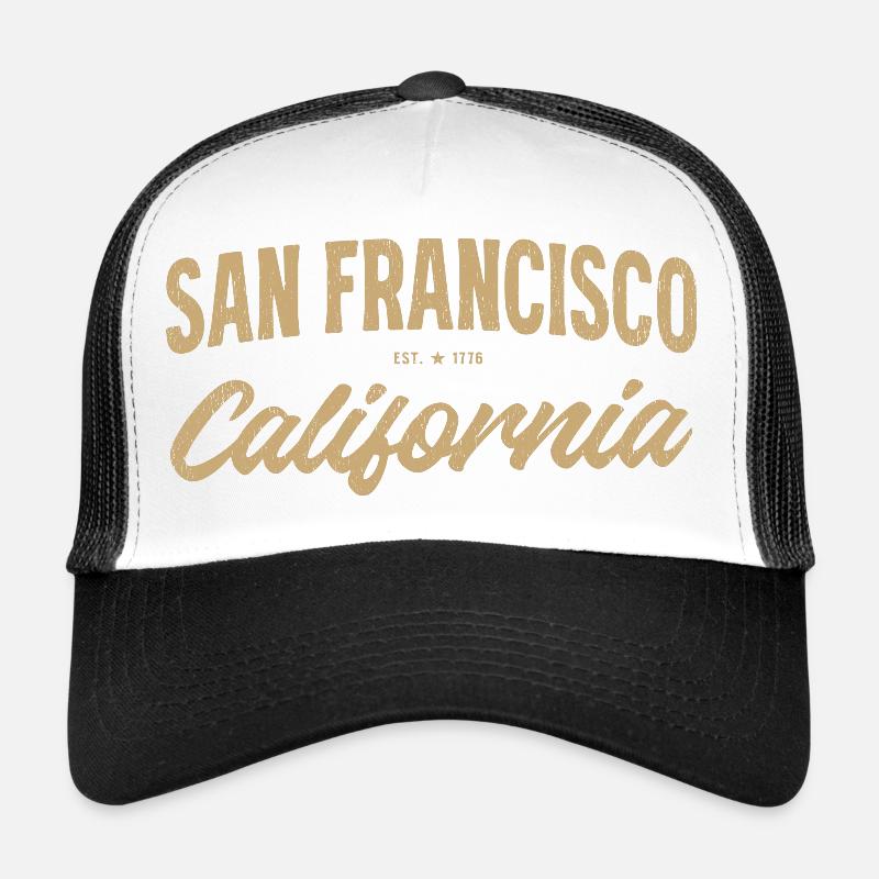 San Francisco Vintage Script Trucker Cap