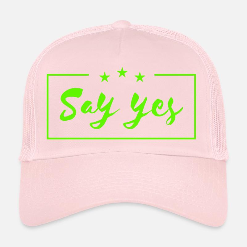 Dites oui revendiquez | Graphique vectoriel Casquette trucker 