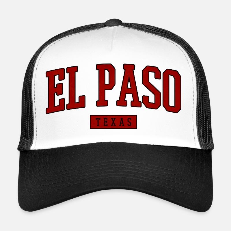 El Paso Vintage Varsity Font Trucker Cap