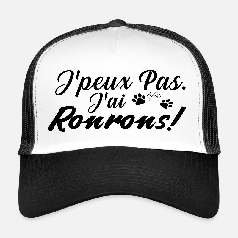 j peux pas j ai ronrons Casquette trucker 