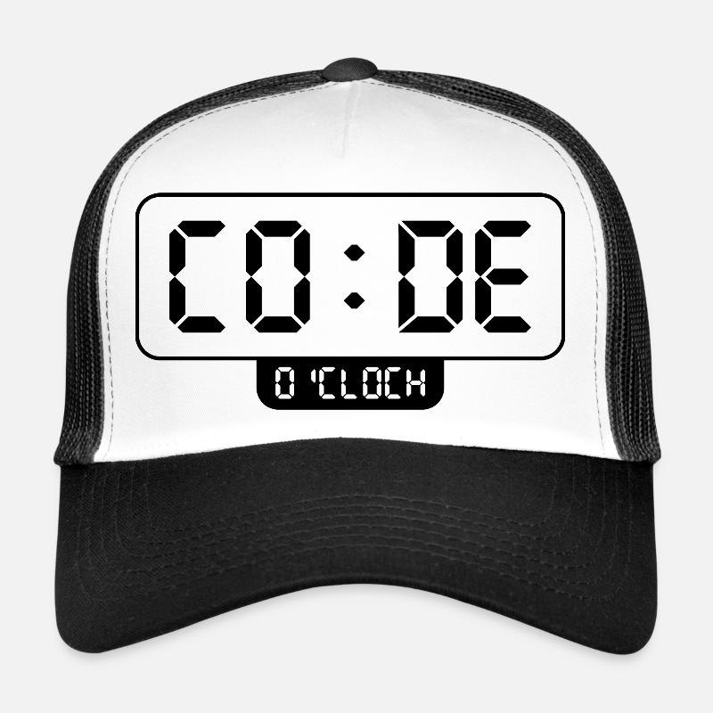 Programmation - Casquette trucker - blanc/noir