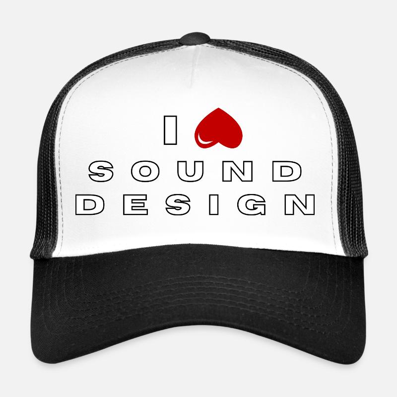 Ich hasse Sounddesign - Trucker Cap - Weiß/Schwarz
