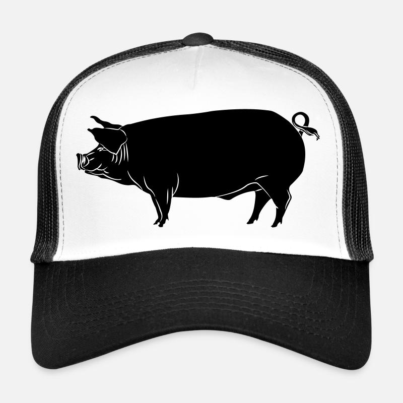 Pig shadow image logo Trucker Cap
