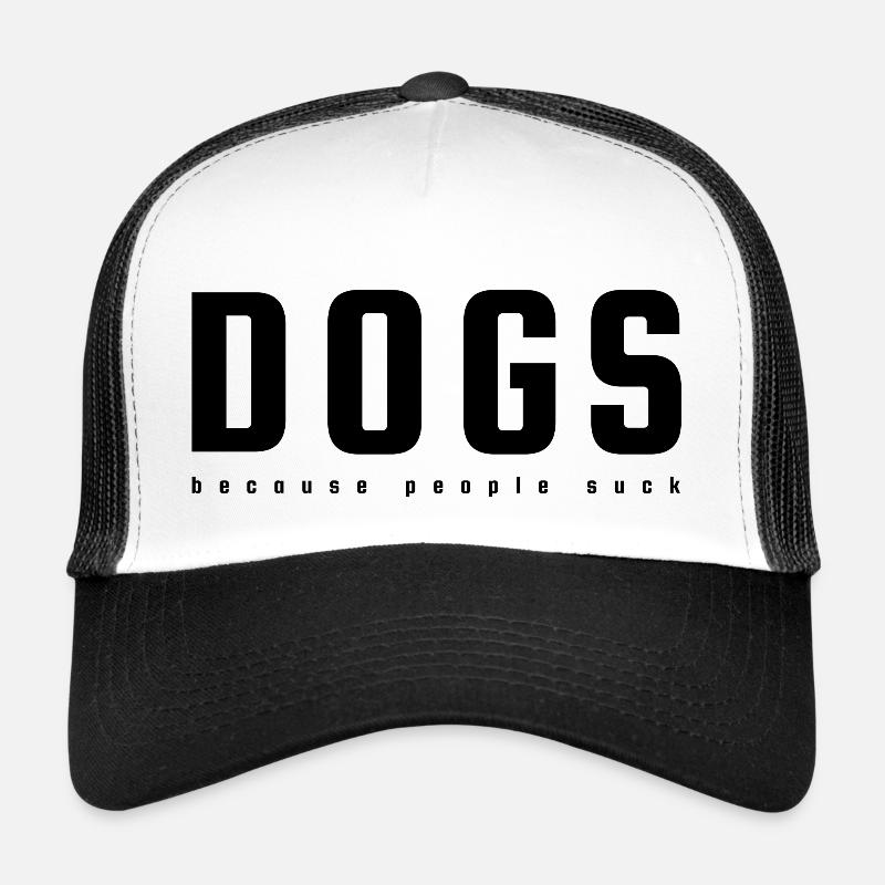 DOGS - Trucker Cap - white/black