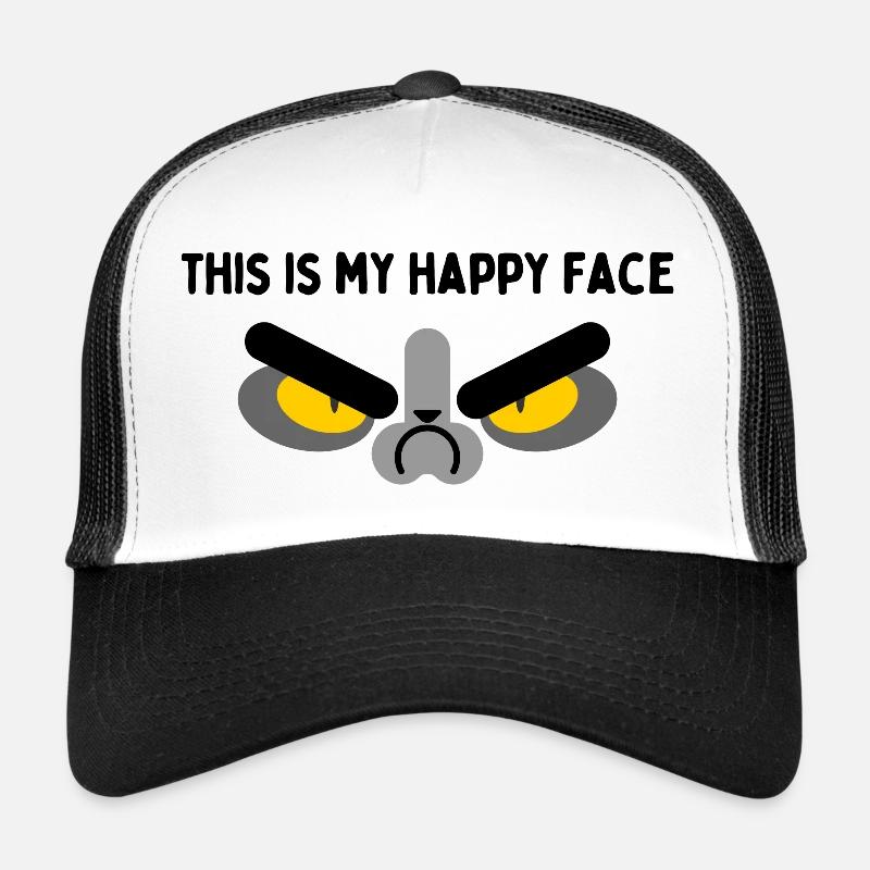 Grumpy Face Trucker Cap