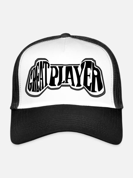 great player - Trucker Cap - white/black - Front
