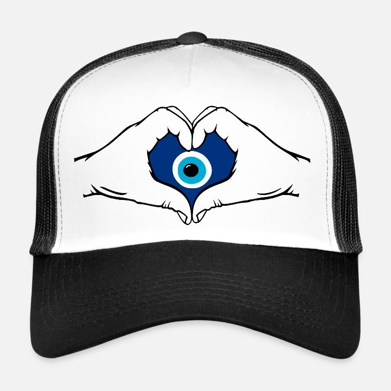 Nazar en forme de coeur avec les mains Casquette trucker 