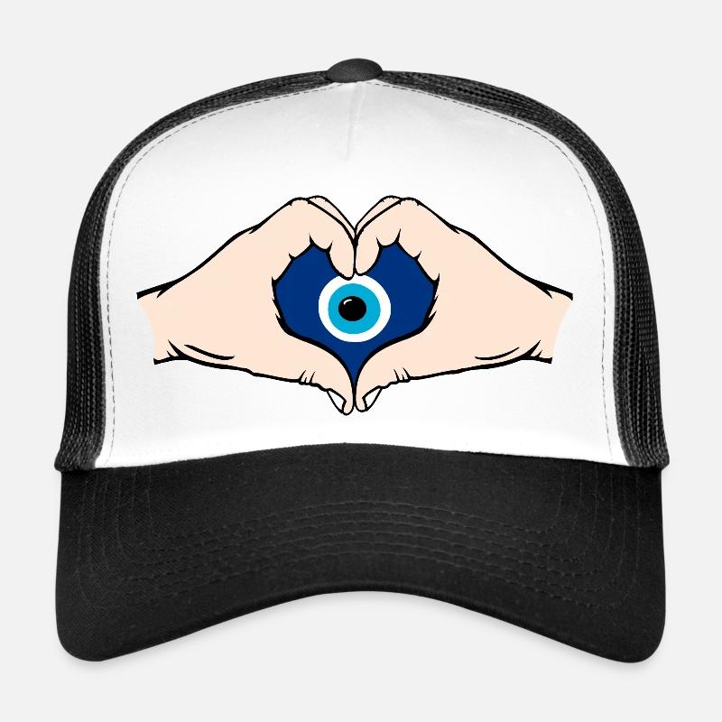 Nazar Herzform mit Hände Trucker Cap