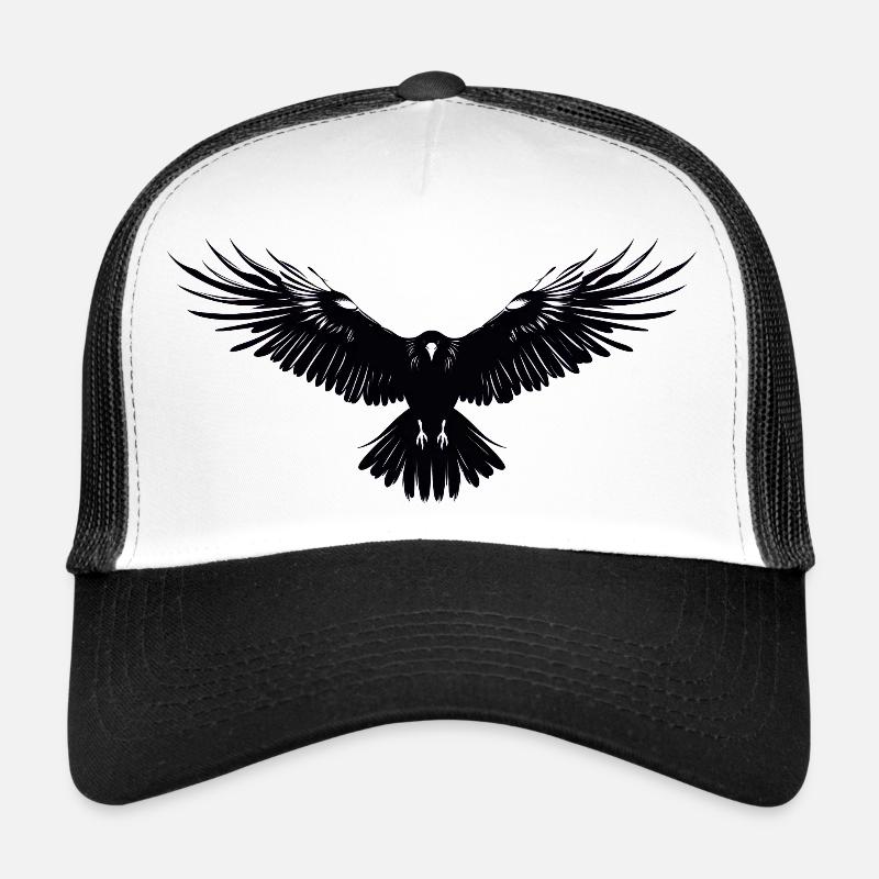 Raven - Trucker Cap - white/black