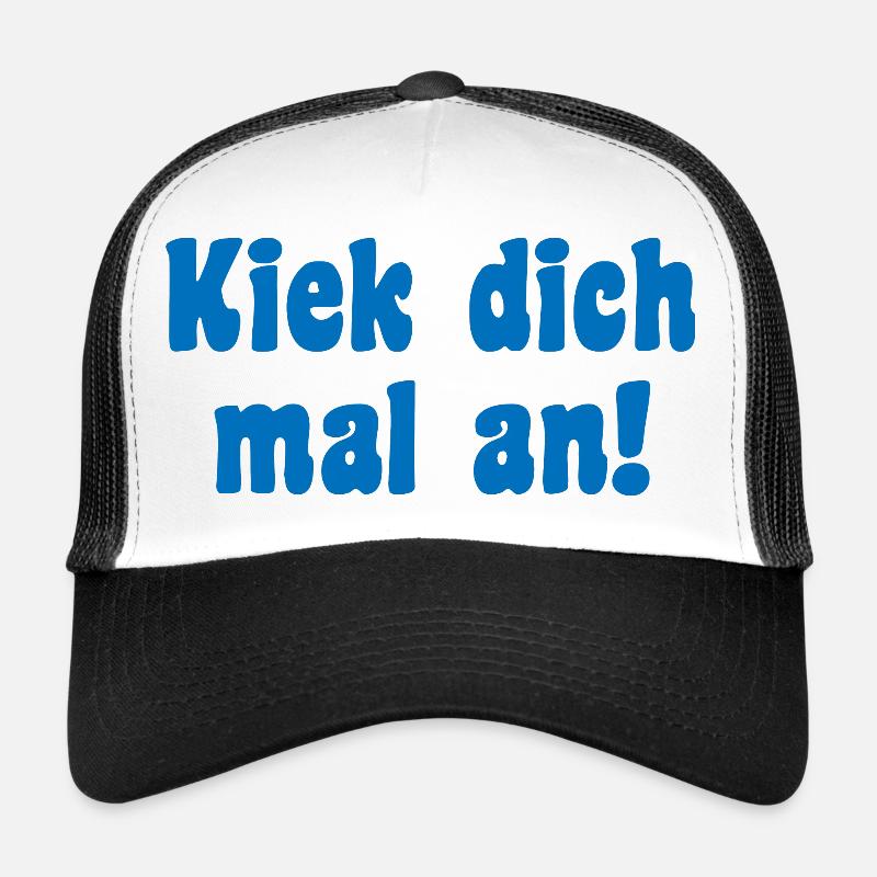 Modell Spruch Berliner - Trucker Cap - Weiß/Schwarz
