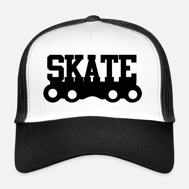 Skate - Trucker Cap - Weiß/Schwarz