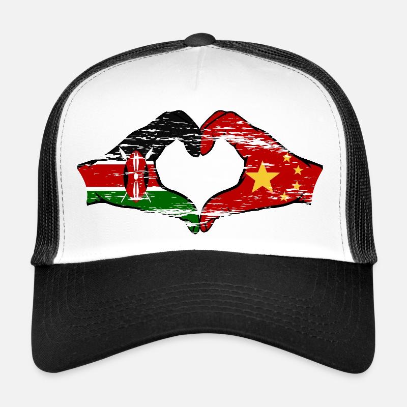 Kenya Chine mains forme de coeur utilisé Casquette trucker 