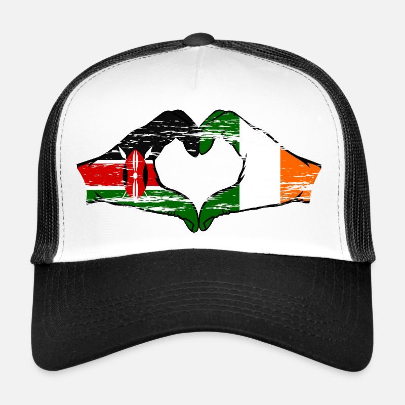 Kenya Irlande mains forme de coeur utilisé Casquette trucker 