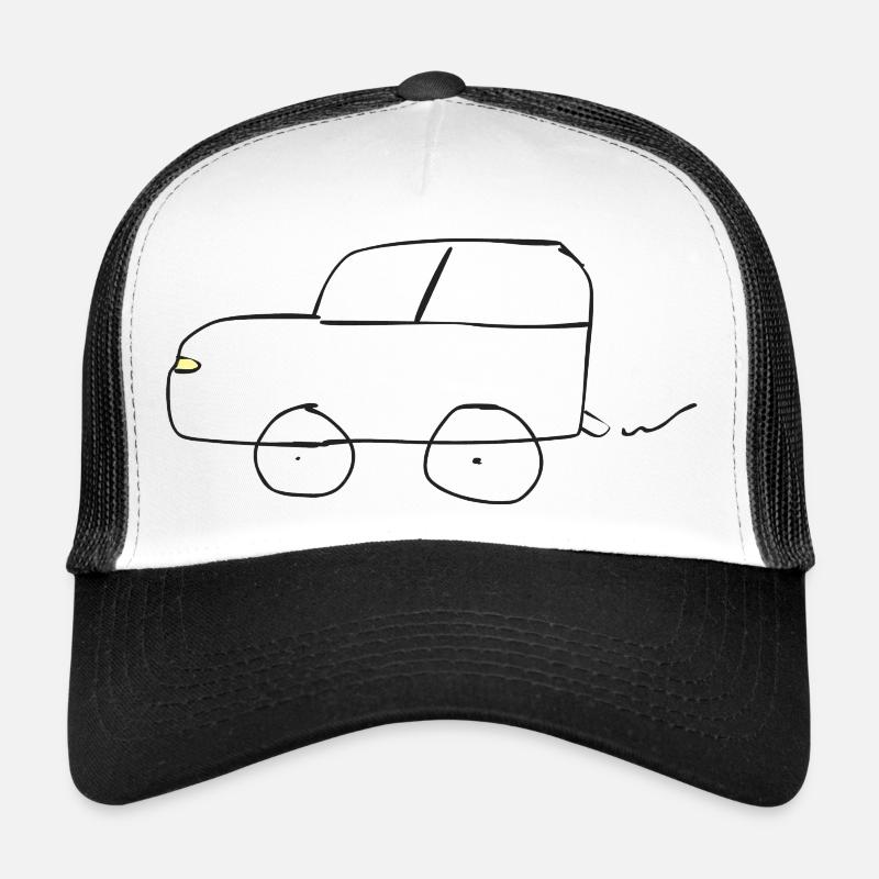 Gezeichnetes Auto Trucker Cap