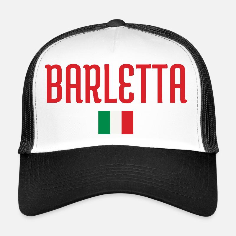 Conception du drapeau italien Barletta Casquette trucker 