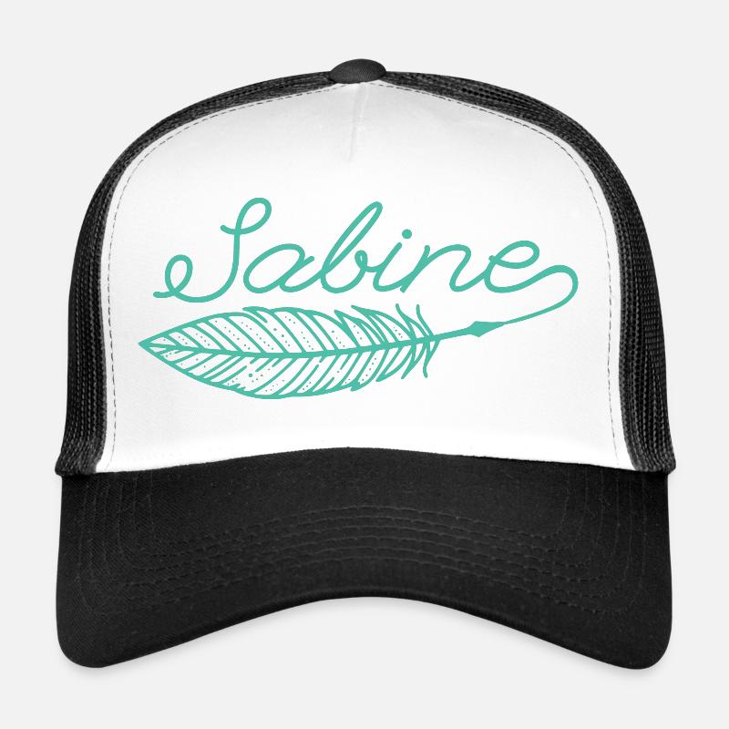 Sabine Name Federschrift Trucker Cap